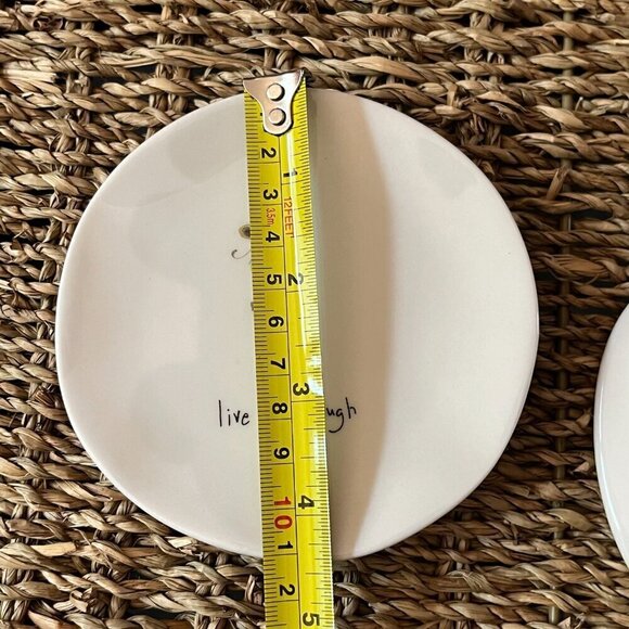 2 NATURAL LIFE Trinket Dish JUST BELIEVE LIVE LOVE LAUGH Floral Ceramic Jewelry - Picture 9 of 9